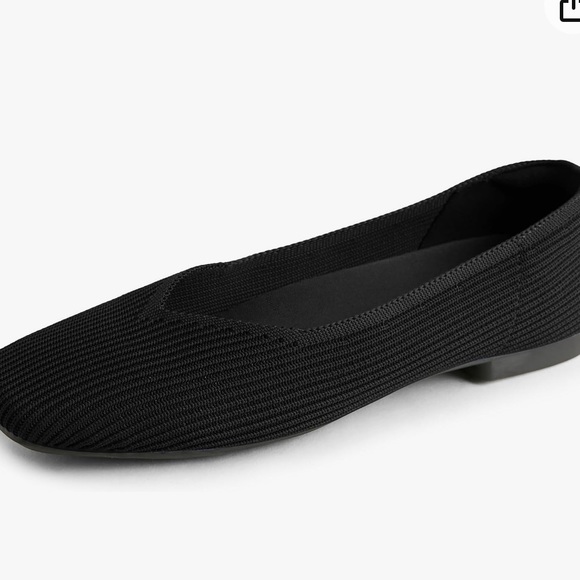 Arromic Black Flats Shoes for Women, Square Toe Ballet Flats Shoes 11 Wide - Picture 1 of 9